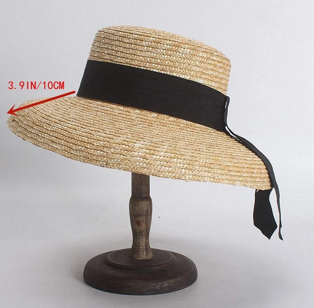 Women's Wide Brim Braided Sun Hat UPF 50  Sun Protection Floppy Summer Beach Cap Straw Hat