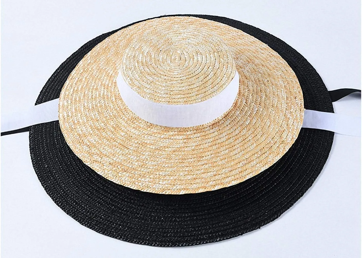 Women's Wide Brim Braided Sun Hat UPF 50  Sun Protection Floppy Summer Beach Cap Straw Hat