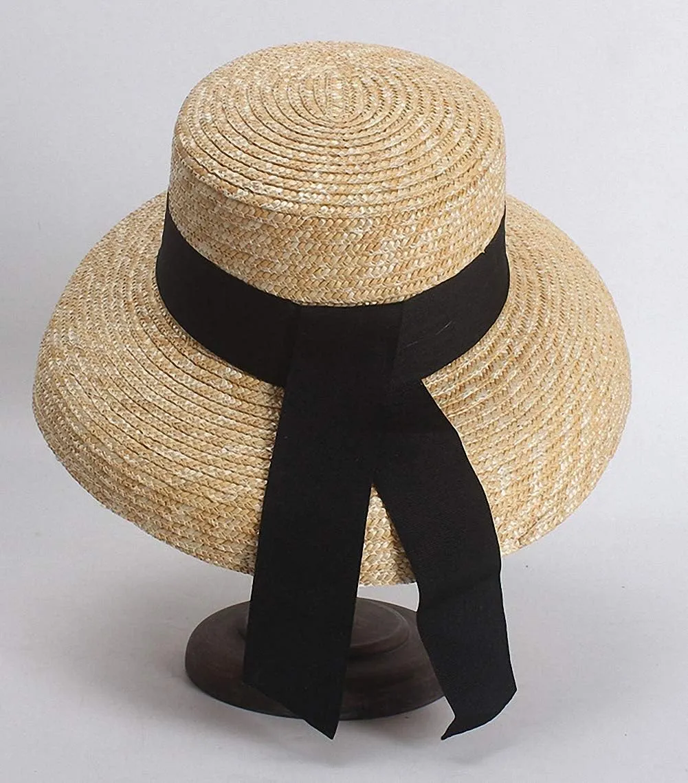 Women's Wide Brim Braided Sun Hat UPF 50  Sun Protection Floppy Summer Beach Cap Straw Hat