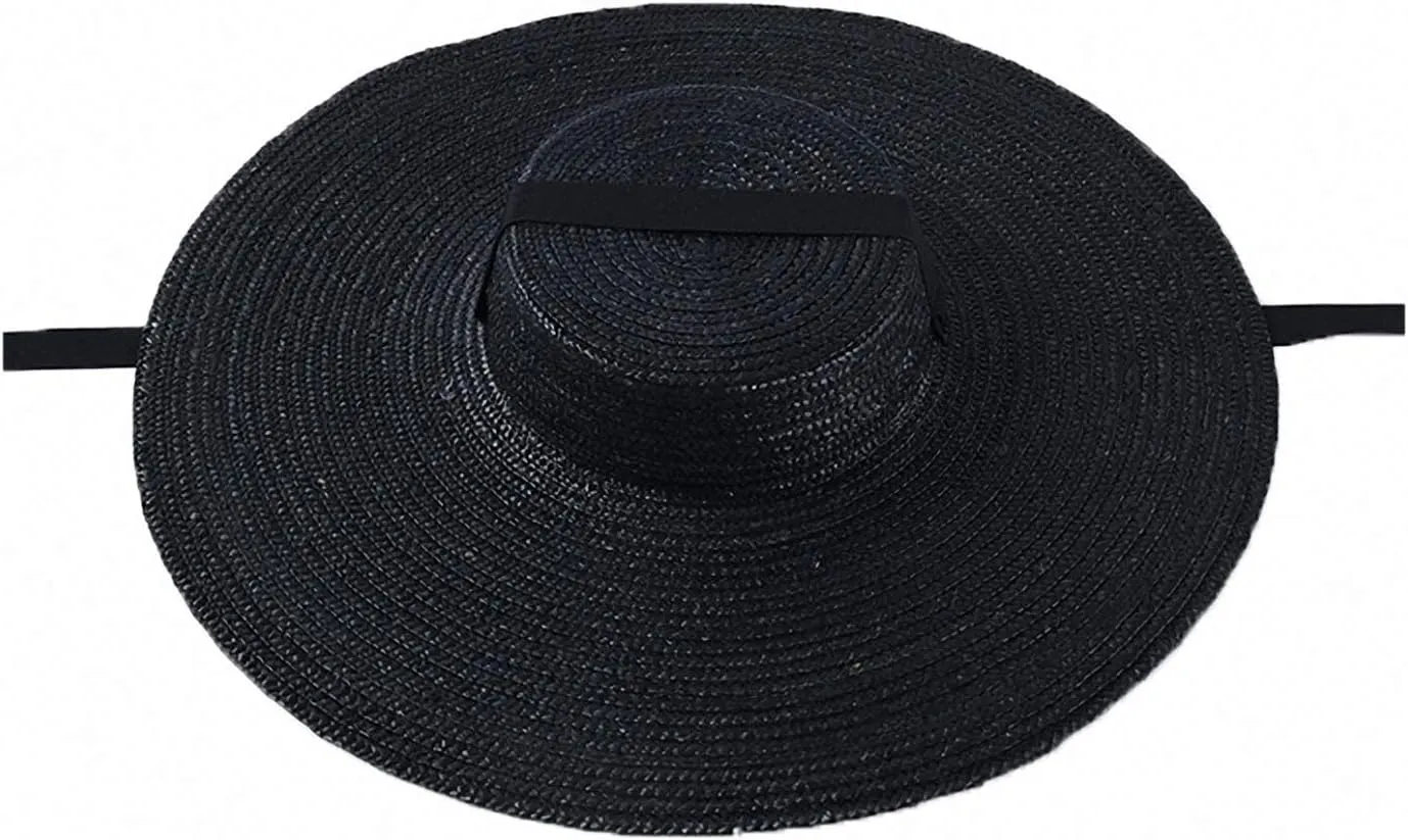 Women's Wide Brim Braided Sun Hat UPF 50  Sun Protection Floppy Summer Beach Cap Straw Hat