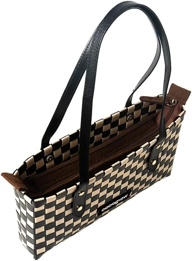 Women's Woven Bag，PP eco-Friendly Bag,Trendy Travel Bag，Handbag，Top-Handle，Shoulder Bags