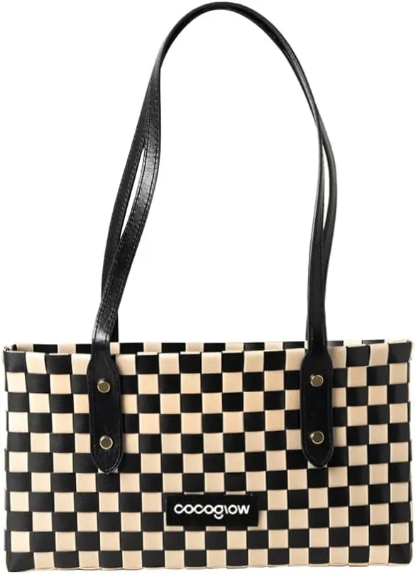 Women's Woven Bag，PP eco-Friendly Bag,Trendy Travel Bag，Handbag，Top-Handle，Shoulder Bags