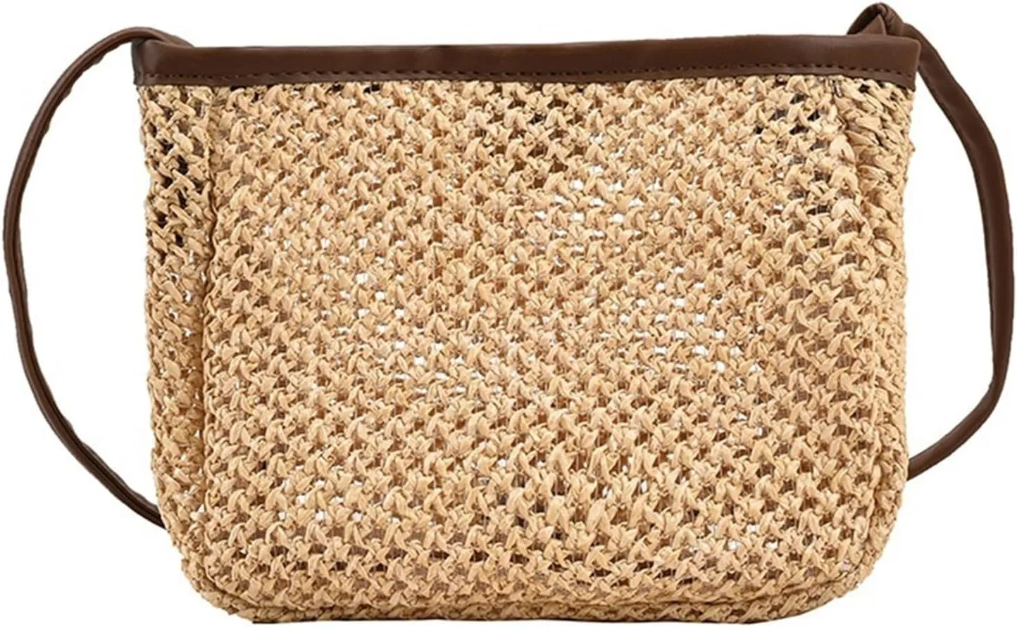 Woven Composite Shoulder Bag Durable Women Pillow Crossbody Bag For Summer Beach Outdoor Travel