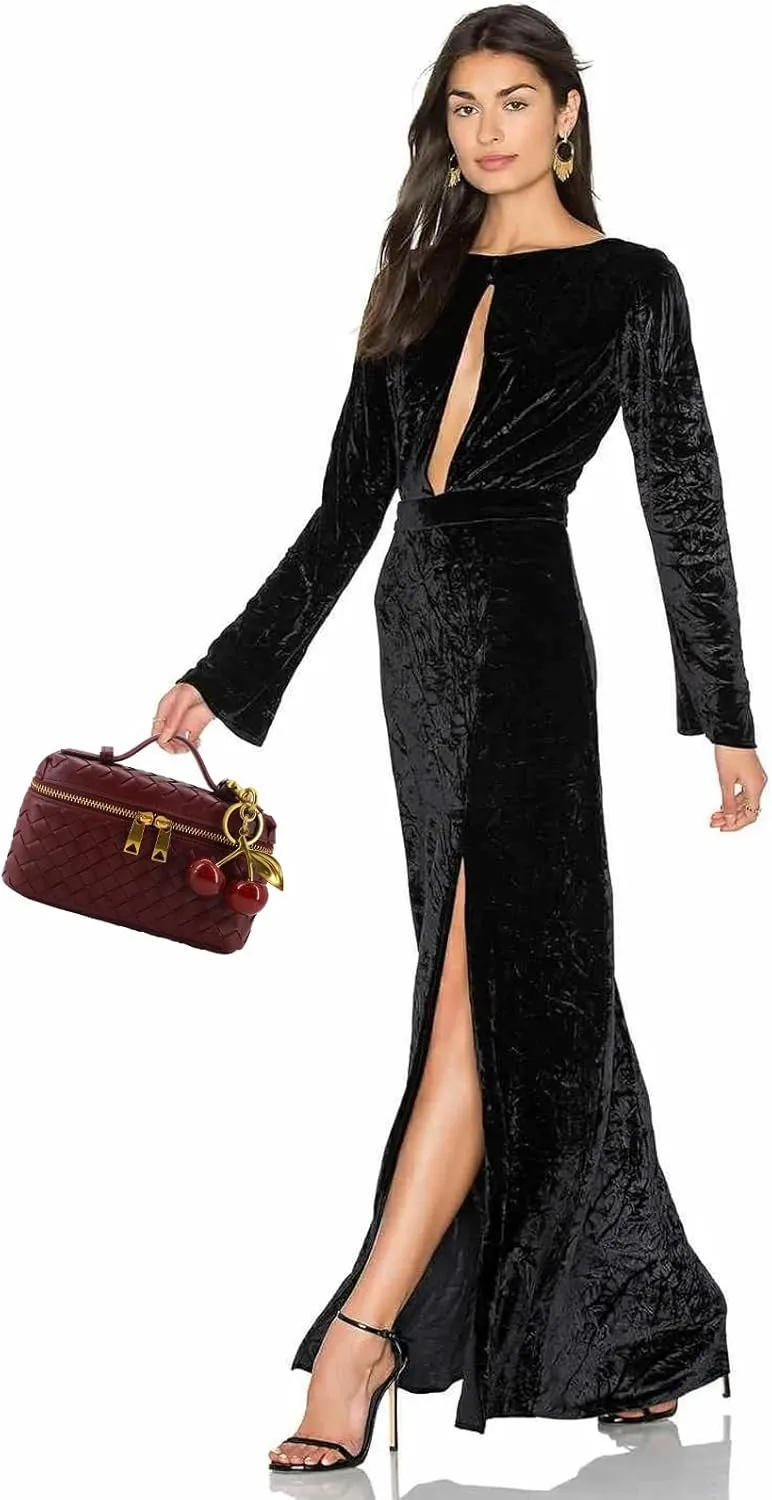 Woven Crossbody Bags for Women Trendy Clutch Purse Bag Small Top Handle Leather Handbag with Cherry Charm