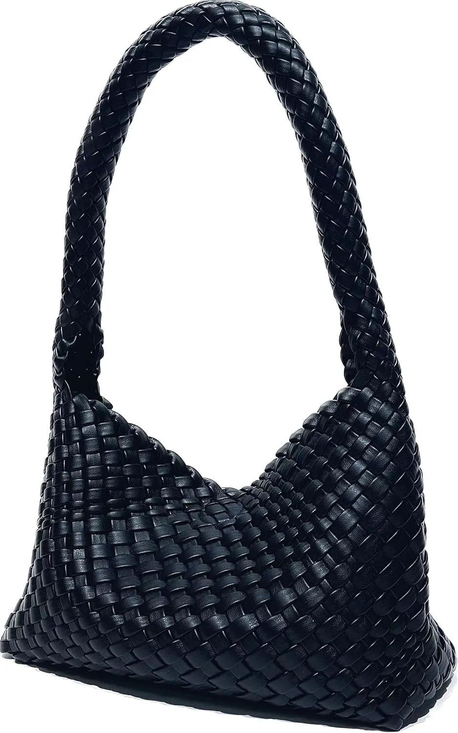 Woven Hobo Bag,Leather Woven Bag for Women,Top-handle Underarm Bags for Women,Beach Travel Handbag