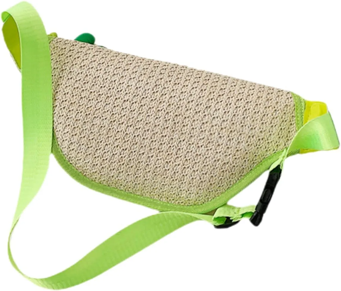 Woven Straw Purse Women's Crossbody Bag Braided Waist Bag Straw Clutch Summer Fashion Accessory