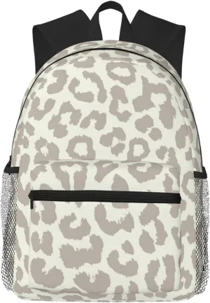 Wurton Brown Pattern Leopard Print Multipurpose Casual Bag With Fashionable Travel,Work Outdoor Activities Backpack