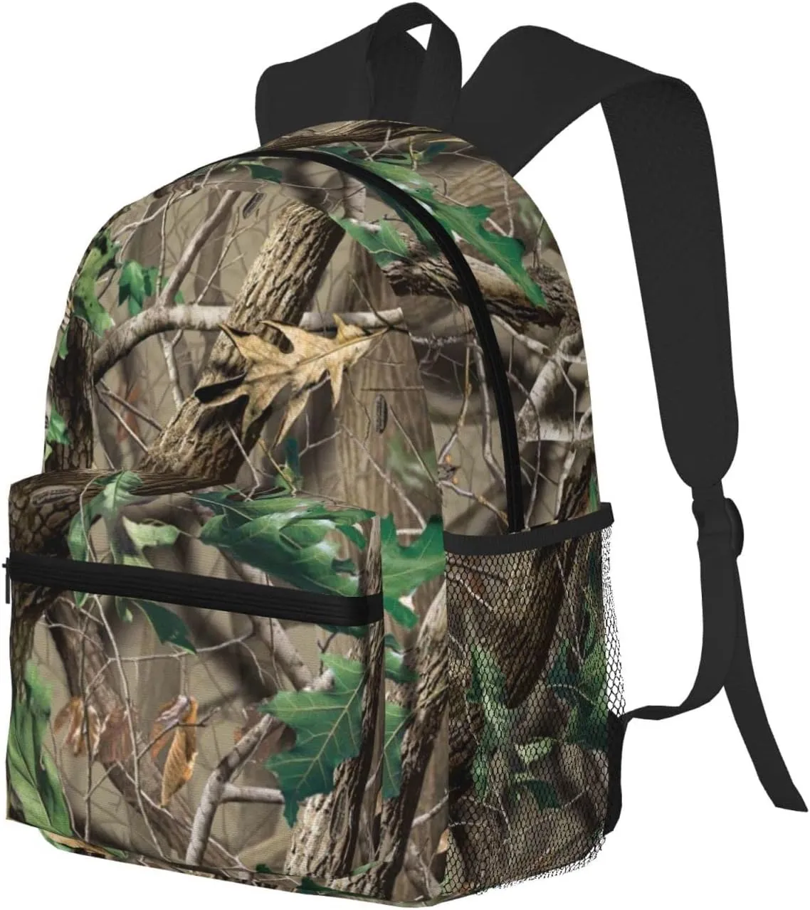 Wurton Hardwoods Green Camo Print Multipurpose Casual Bag With Fashionable Travel,Work Outdoor Activities Backpack