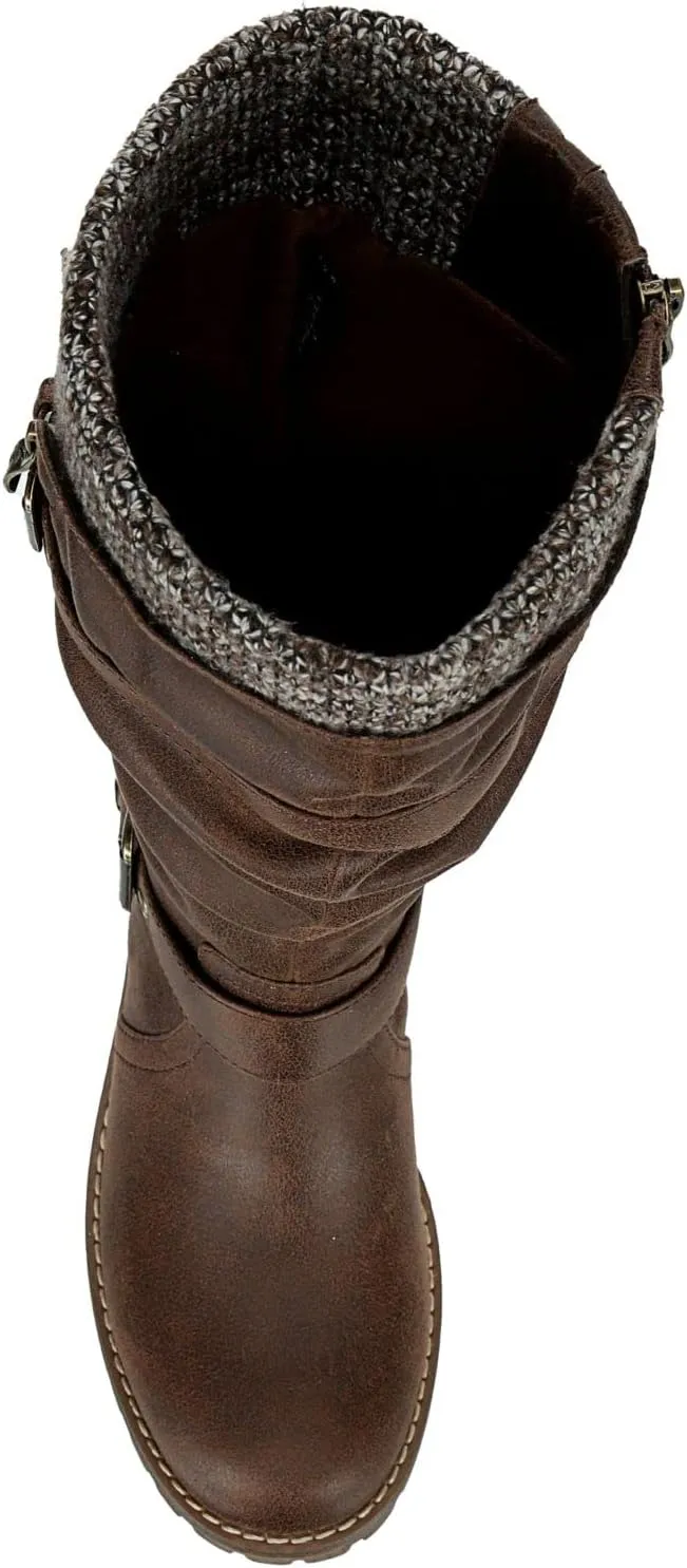 XAPPEAL Chelsey - Women's Tall Knee High Fashion Riding Boots with Buckle Accent