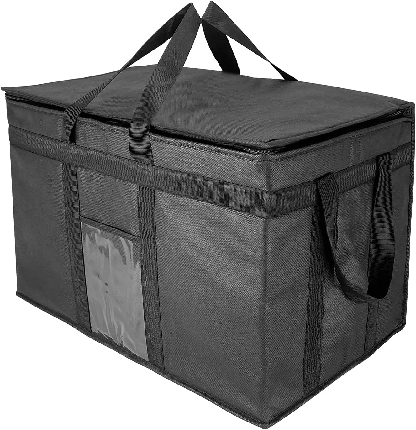 XXXL Large Insulated Collapsible Cooler Bags with Zipper Closure, Reusable Grocery Shopping Bags Keep Food Hot or Cold,Ideal for Catering,Grocery Transport,23 x 15 x 14 inches