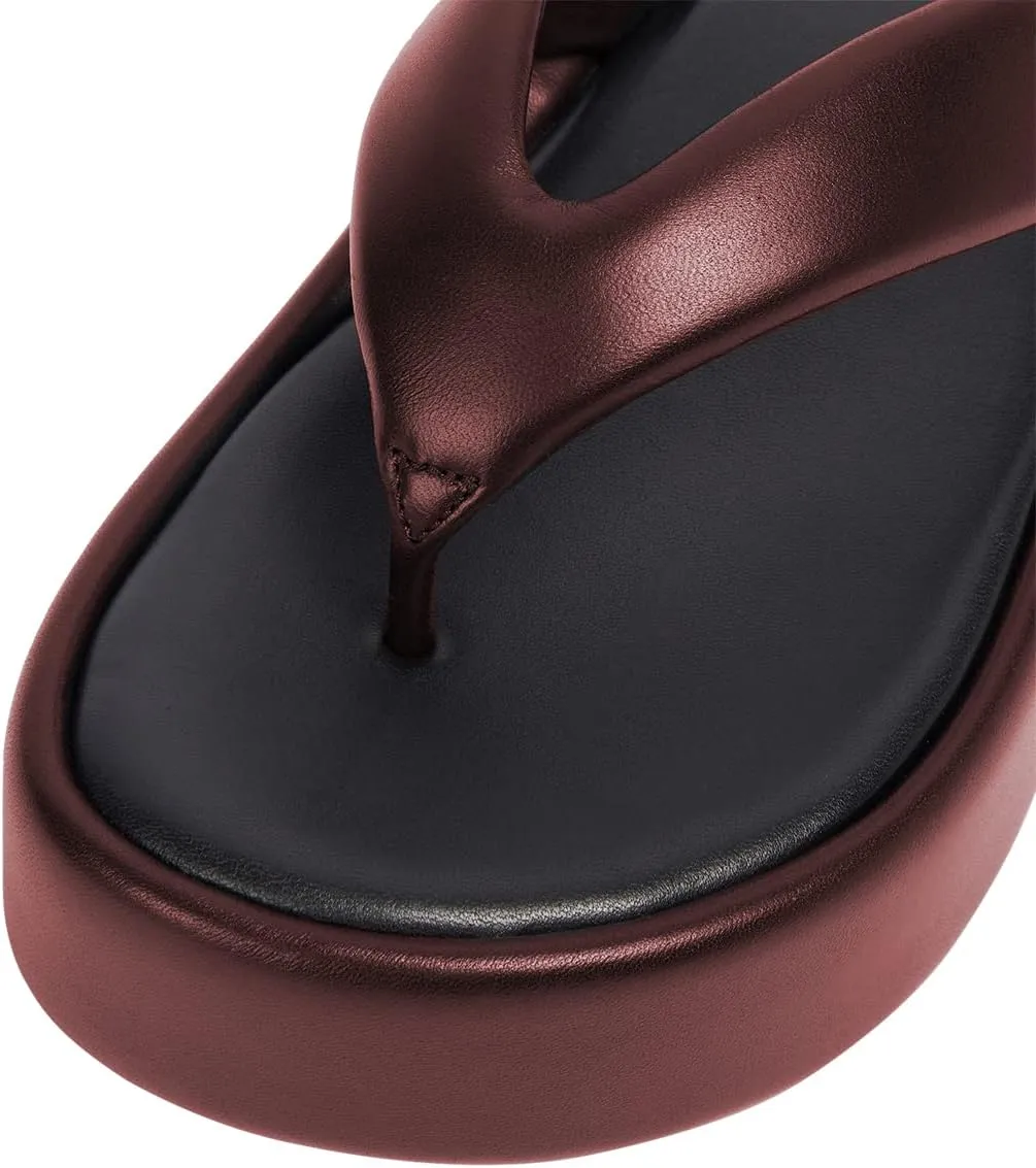 YDN Women Dressy Platform Slippers Almond Open Toe Sandals Slip on Flat Flip Flops Wedge Low Heels Shoes Party Daily Size 4-15 US