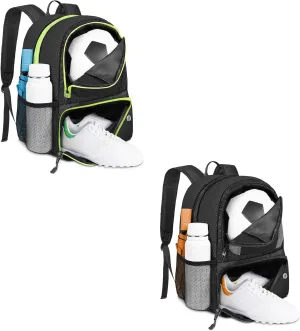 YOREPEK Soccer Backpack, Lightweight Soccer Bag with Ball Holder, Water resistant Sport Equipment Bags Fit Basketball Volleyball Football Accessories to Match Training