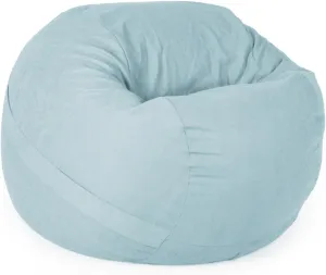 YuppieLife Big Durable Bean Bag Chairs Cover for Adults(Just Cover,No Filler) 4Ft Machine Washable Large Size Sofa Cover (Light Blue)