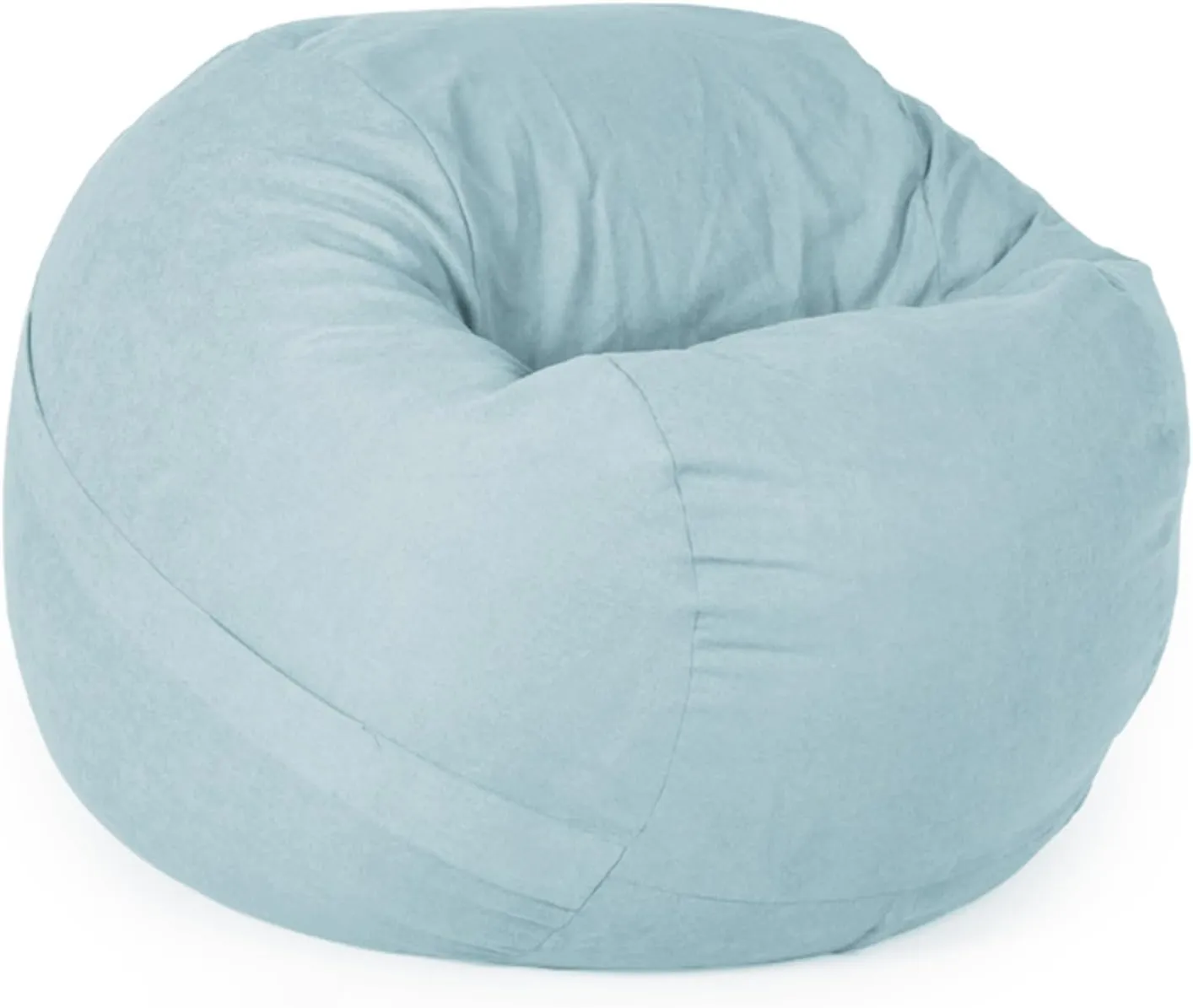 YuppieLife Big Durable Bean Bag Chairs Cover for Adults(Just Cover,No Filler) 4Ft Machine Washable Large Size Sofa Cover (Light Blue)