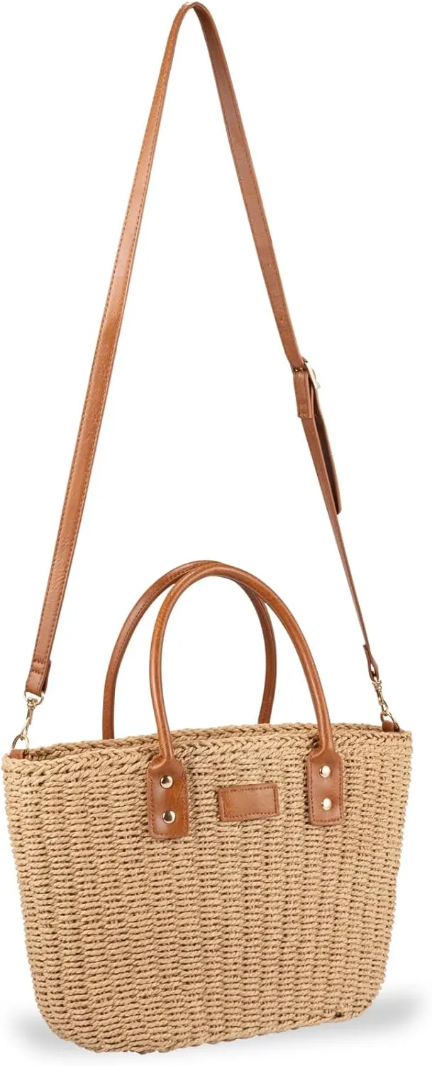 YXILEE Straw Bag for Women - Handmade Women's Straw Purse Bag - Perfect for Summer Vacation Beach Tote