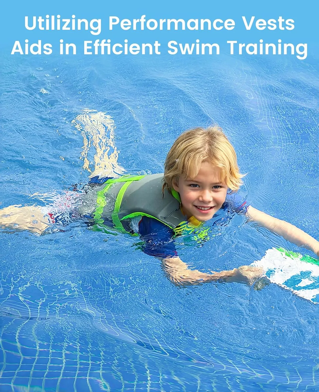Zeraty Toddler Swim Vest Neoprene Kids Float Jacket Swimming Aid for Children Girls and Boys 20-30-40-50-60-70-80Lbs with Dual Adjustable Safety Straps