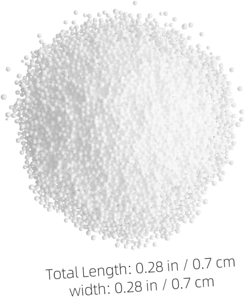 Zerodeko 1 Pack Bean Bag Filling Particles Beads for Couch Stuffing Doll Filler Material Versatile Craft Use Heat Insulation Resilient Balls