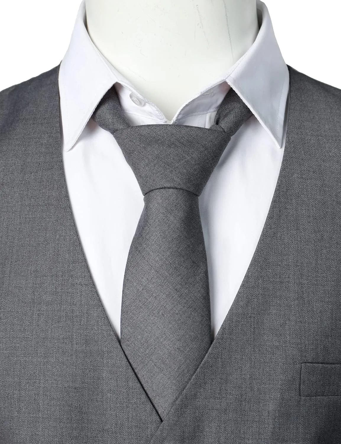ZEROYAA Men's Hipster Urban Design 3 Pockets Business Formal Dress Vest for Suit Tuxedo