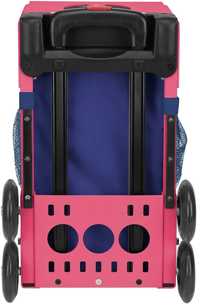 Zuca "Island Life" Sport Insert Bag, Pink Frame with Flashing Wheels